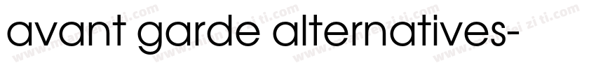 avant garde alternatives字体转换